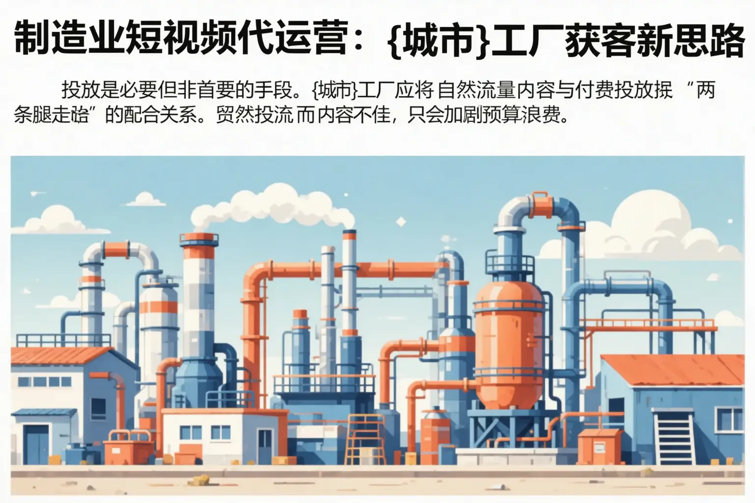 制造业短视频代运营:随县工厂获客新思路